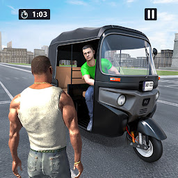 Imagen de ícono de Modern Rickshaw Driving Games