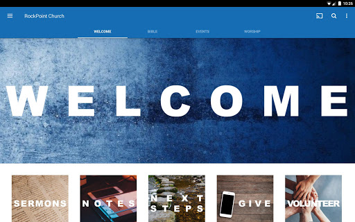 Screenshot of RockPoint Church