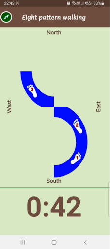 Eight pattern walking