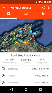 GPS Running Cycling & Fitness Screenshot