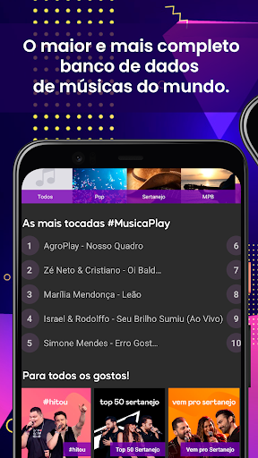 Visualização do aplicativo