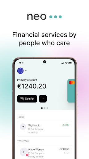 Android application Neocard screenshort