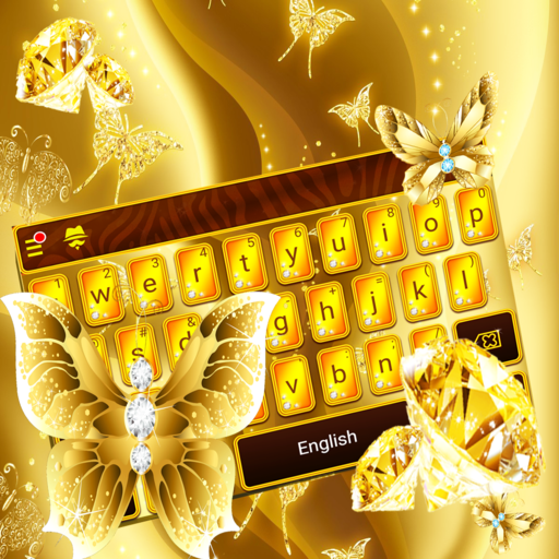 Gold Keyboard For WhatsApp logo
