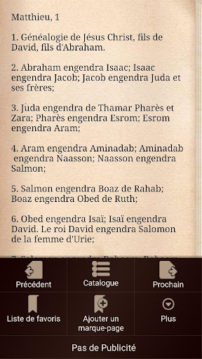 Nouveau Testament La Bible Screen 2