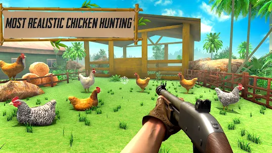 Chicken Hunt: チキンシューターゲーム fps
