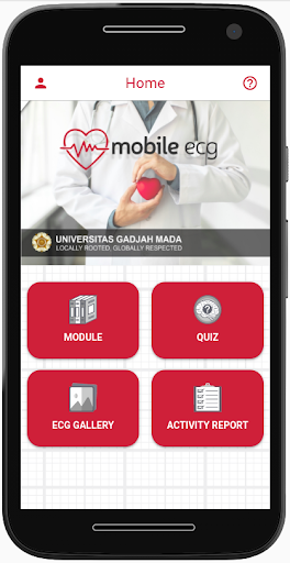 Android application Mobile ECG screenshort