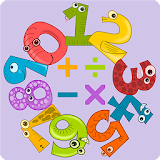 We learn to calculate. Mathematics icon
