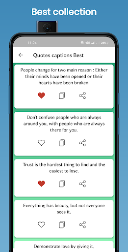 Quotes : Captions for photos Screen 3