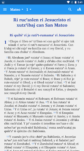 Android application Sacatepéquez Kaqchikel Bible screenshort