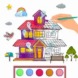 Color By Number Home Coloring icon