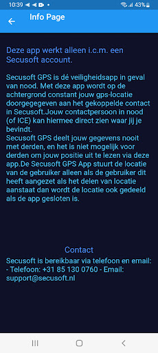 Android application Secusoft GPS screenshort