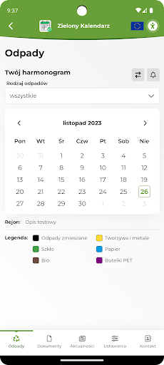 Zielony kalendarz DH Screen 3