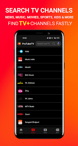 ProTube TV: Live TV DTH Stream Screenshot 4 - AppWisp.com