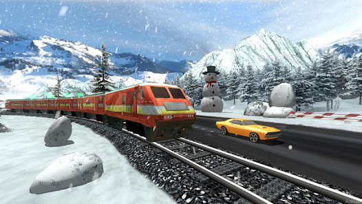 Train Vs Car Racing 2 Player apkpoly screenshots 4