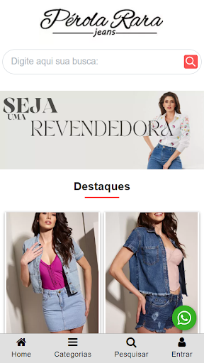 Android application Perola Rara Jeans screenshort