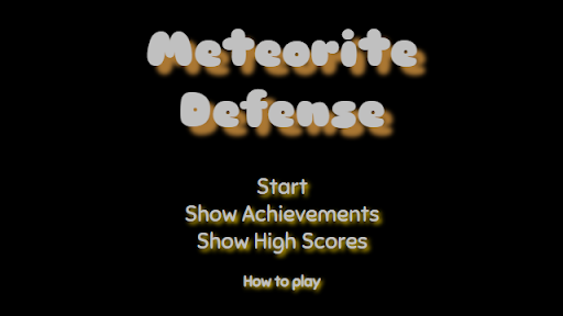 Android application Meteorite Defense screenshort