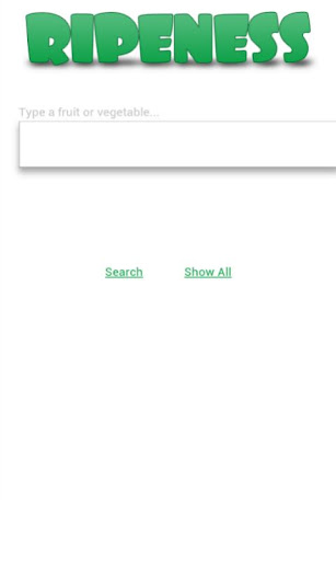 Android application Ripeness screenshort
