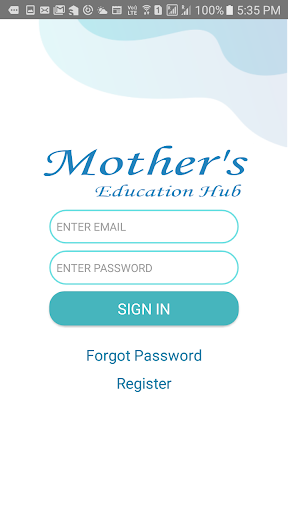 Android application Mother's Education Hub screenshort