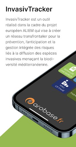 Android application InvasivTracker screenshort