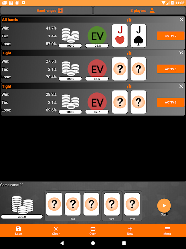 Texas Holdem Advanced Calculat