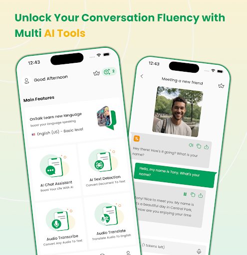 Android application Speak Fluent English | OnMind screenshort