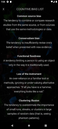 The Cognitive Bias Quiz Screen 2
