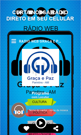 Android application Rádio web Graça e Paz screenshort