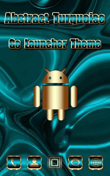 Abstract Turquoise Go Launcher - v.3.5. - (Android)