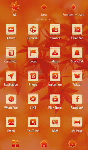 Crimson Autumn Theme Screen 3