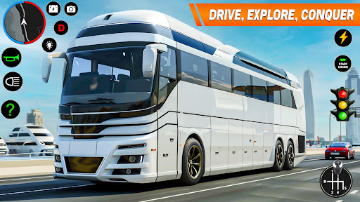 Android application US Bus Simulator Driving Game screenshort