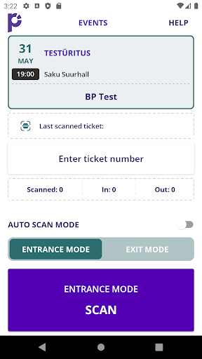 Piletitasku tickets scanner Screen 3