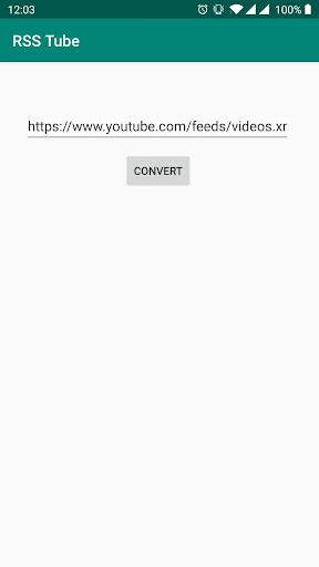 Android application RSS-Tube screenshort