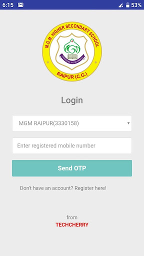 Android application MGM Hr Sec School Raipur screenshort