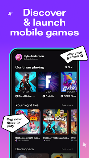 Android application Skich Game Launcher screenshort