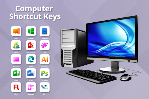 Android application Computer Shortcut Keys screenshort