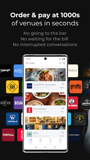 Android application OrderPay: Mobile Ordering screenshort