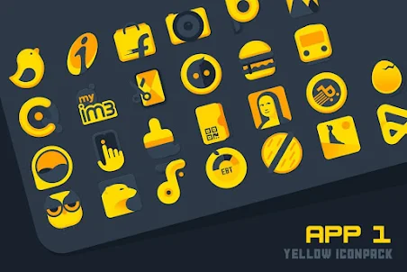 Atom Yellow IconPack