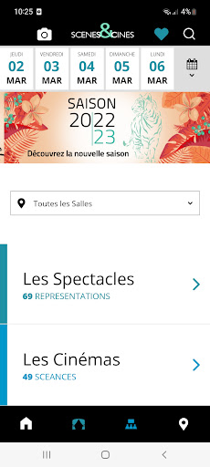 Android application Scènes et Cinés screenshort