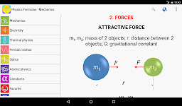 screenshot of Physics Formulas