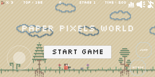 Android application Paper Pixels World - 2D pixel screenshort
