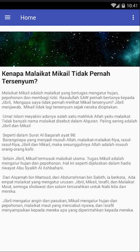 Android application Kenapa Malaikat Mikail Tidak P screenshort