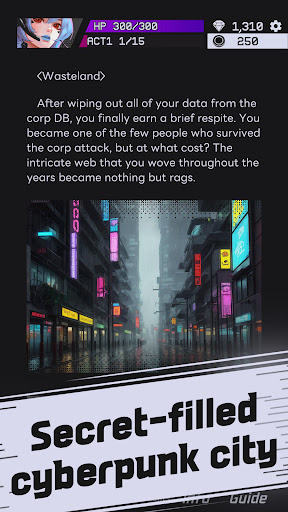Phantom City: Text RPG Скриншот Приложения для Android 3
