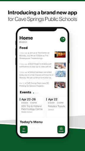 Android application Cave Springs Public Schools screenshort