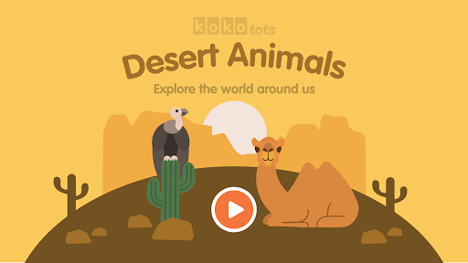 Android application Learn Desert Animals for kids screenshort