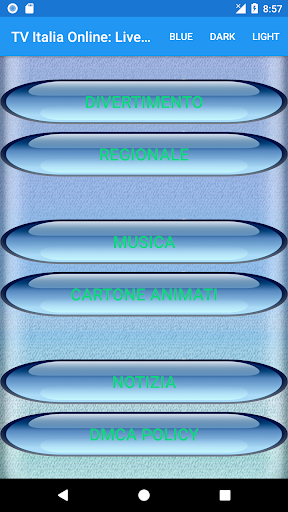 Android application TV Italia Online: Live TV screenshort