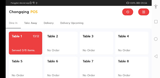 Android application CQ POS screenshort
