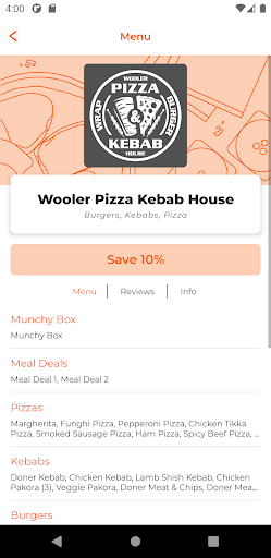 Wooler Pizza & Kebab House Screen 2