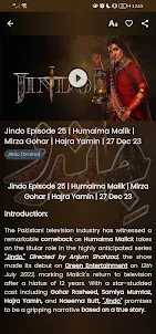 Jindo - Pakistani TV Drama