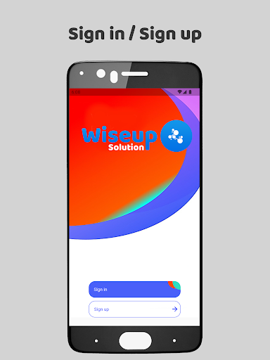 Android application WiseUp Solution screenshort