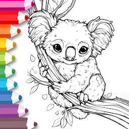 「Animal coloring book kids game」のアイコン画像